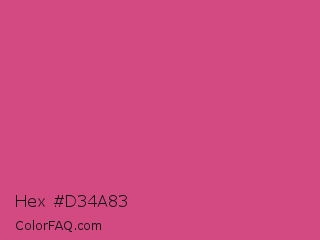Hex #d34a83 Color Image