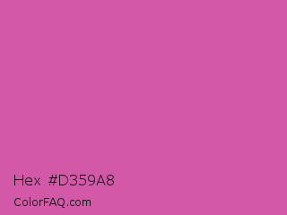 Hex #d359a8 Color Image