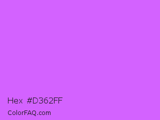 Hex #d362ff Color Image