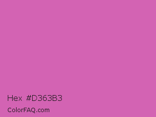 Hex #d363b3 Color Image
