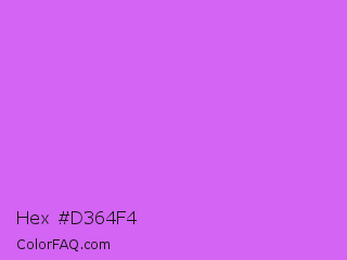 Hex #d364f4 Color Image