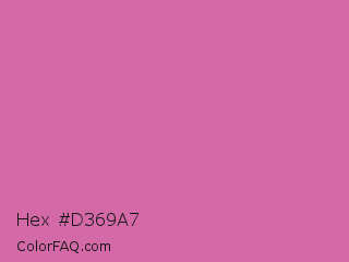 Hex #d369a7 Color Image