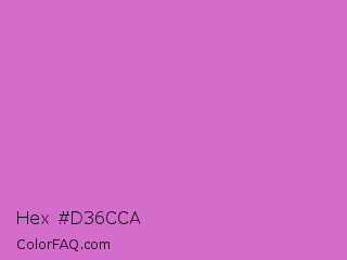Hex #d36cca Color Image