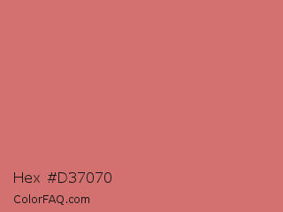 Hex #d37070 Color Image