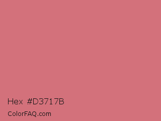 Hex #d3717b Color Image