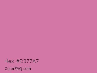 Hex #d377a7 Color Image