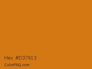 Hex #d37913 Color Image
