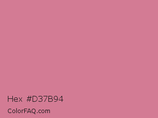Hex #d37b94 Color Image