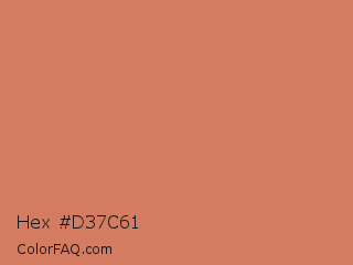 Hex #d37c61 Color Image