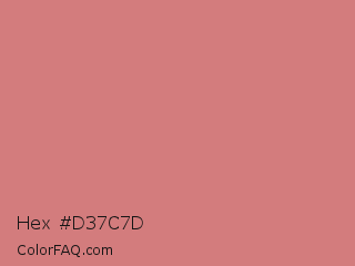 Hex #d37c7d Color Image