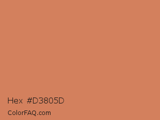 Hex #d3805d Color Image