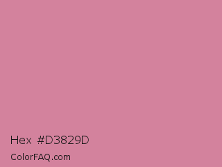 Hex #d3829d Color Image