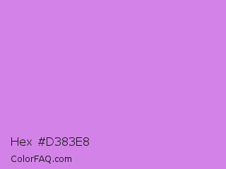 Hex #d383e8 Color Image