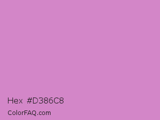 Hex #d386c8 Color Image