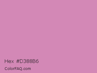 Hex #d388b6 Color Image