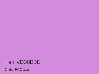 Hex #d38bde Color Image