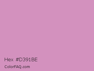Hex #d391be Color Image