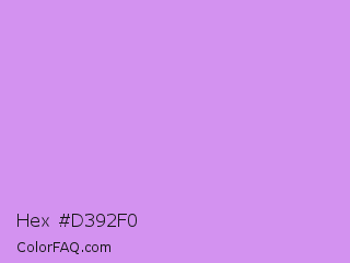 Hex #d392f0 Color Image