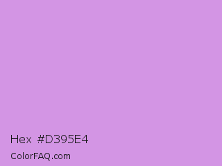 Hex #d395e4 Color Image