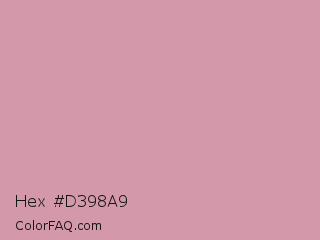 Hex #d398a9 Color Image