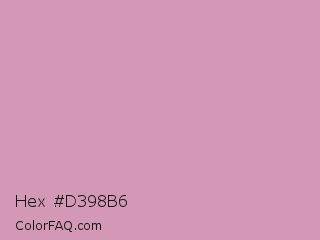 Hex #d398b6 Color Image