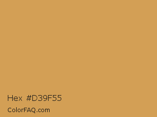 Hex #d39f55 Color Image