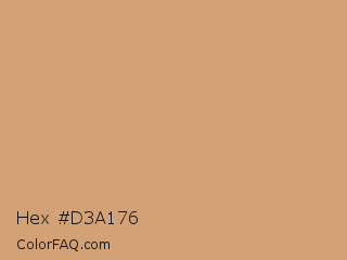 Hex #d3a176 Color Image