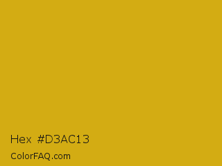 Hex #d3ac13 Color Image