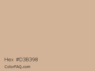 Hex #d3b398 Color Image