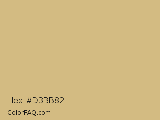Hex #d3bb82 Color Image