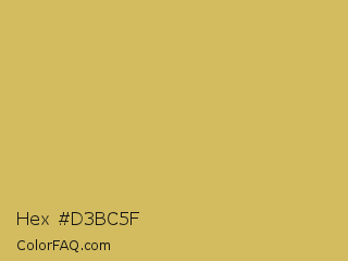 Hex #d3bc5f Color Image