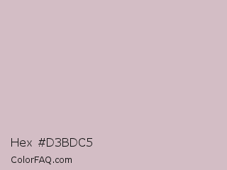 Hex #d3bdc5 Color Image