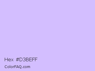 Hex #d3beff Color Image