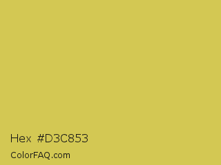 Hex #d3c853 Color Image