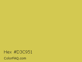 Hex #d3c951 Color Image