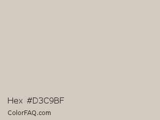 Hex #d3c9bf Color Image