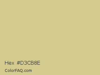 Hex #d3cb8e Color Image
