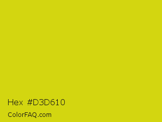 Hex #d3d610 Color Image