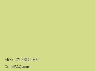 Hex #d3dc89 Color Image