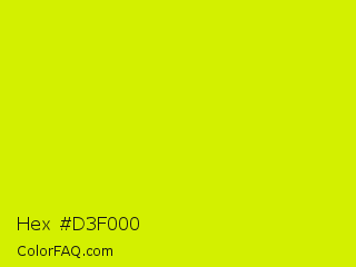 Hex #d3f000 Color Image