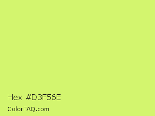 Hex #d3f56e Color Image