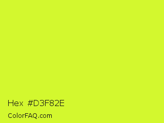 Hex #d3f82e Color Image