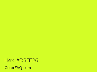 Hex #d3fe26 Color Image