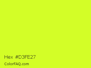 Hex #d3fe27 Color Image