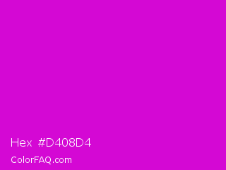 Hex #d408d4 Color Image