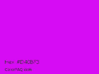Hex #d40bf3 Color Image