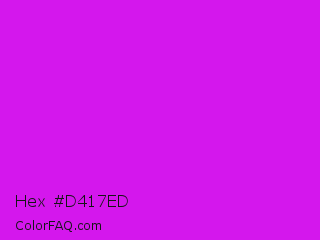 Hex #d417ed Color Image