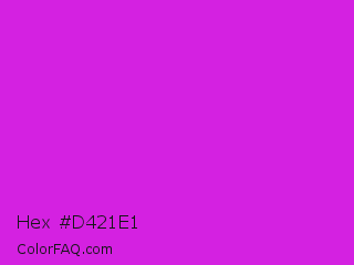 Hex #d421e1 Color Image