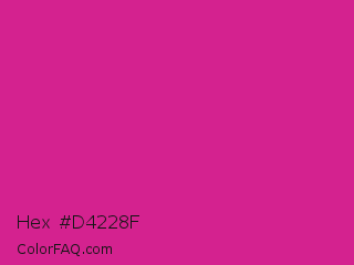Hex #d4228f Color Image