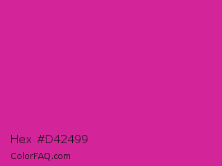 Hex #d42499 Color Image